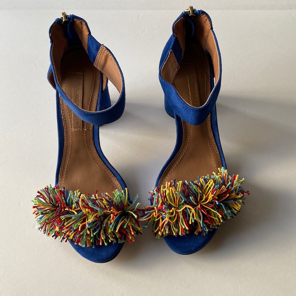 BCBGMaxAzria Blue Elegant Heels - Picture 3 of 7